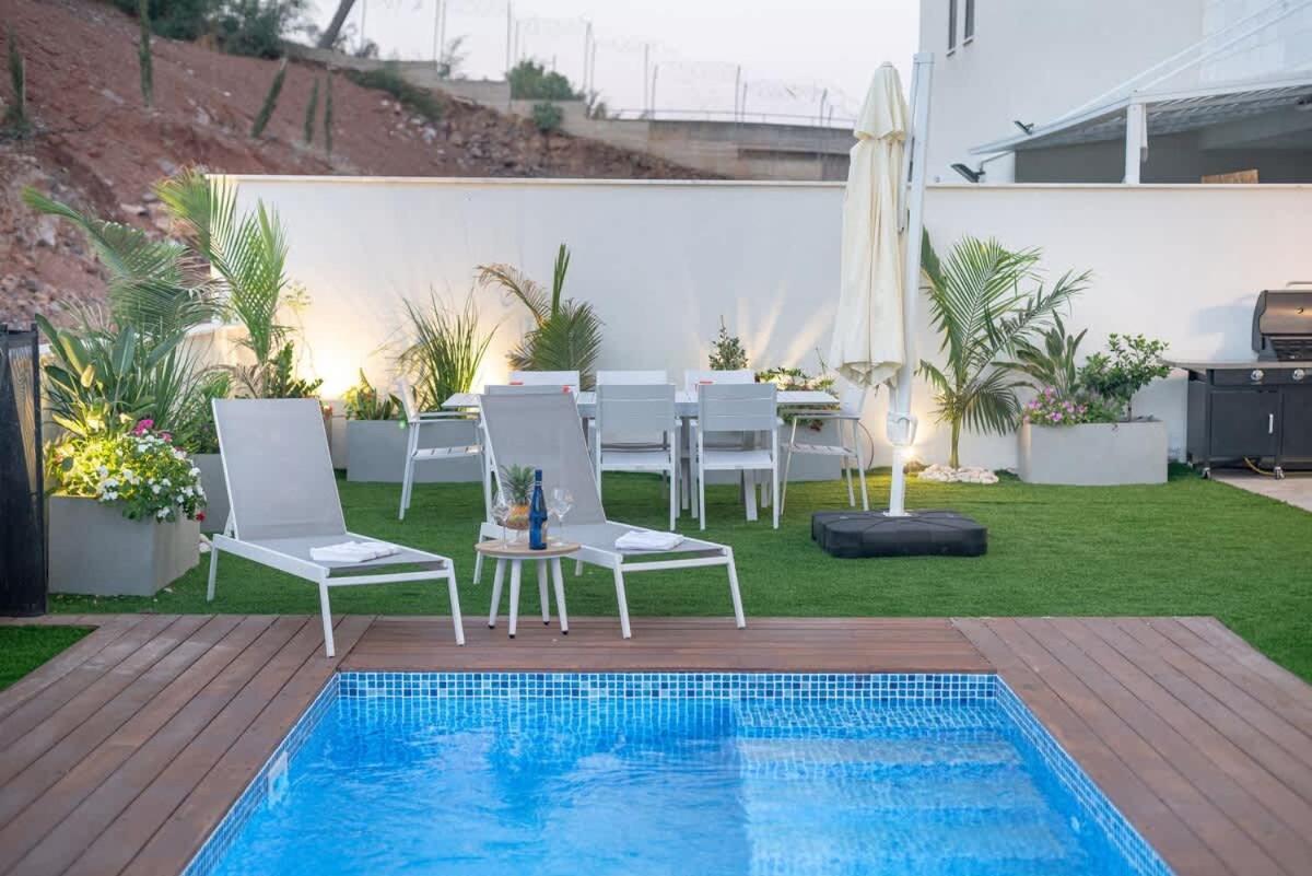 Michaelangelo Luxury Garden Apartment With Private Pool Tiberias Exterior foto